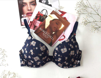 Imagen de Victoria's Secret  Bra Push-Up Azul Marino  Floral.